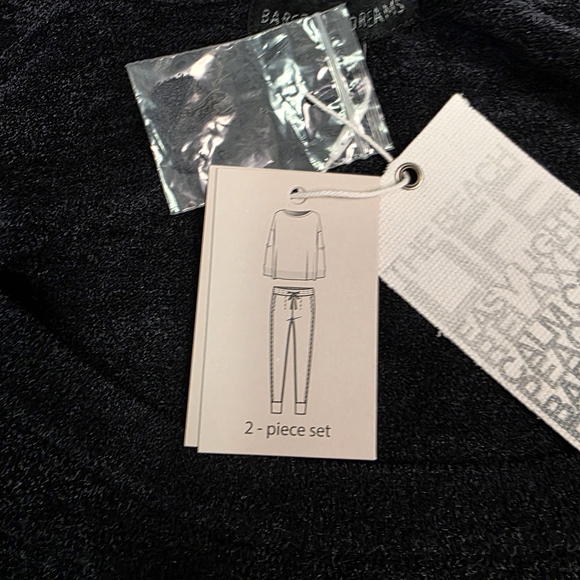 Barefoot Dreams Cozychic Lite Easy Long Sleeve Top and Jogger Set Black Sz 1X - Picture 6 of 15